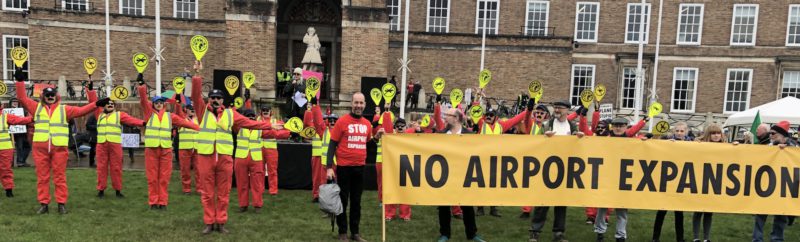 bristol airport protest